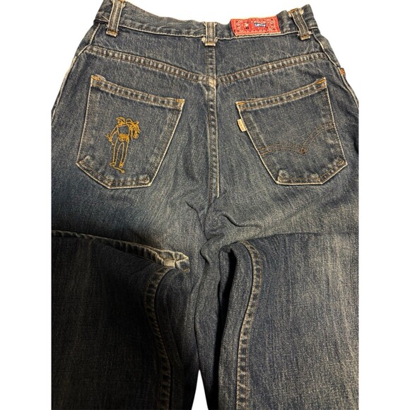 70s white tab Horse Big E Talon High Waist Levi’s  W/white Tab Pearl Button RARE - Picture 10 of 16